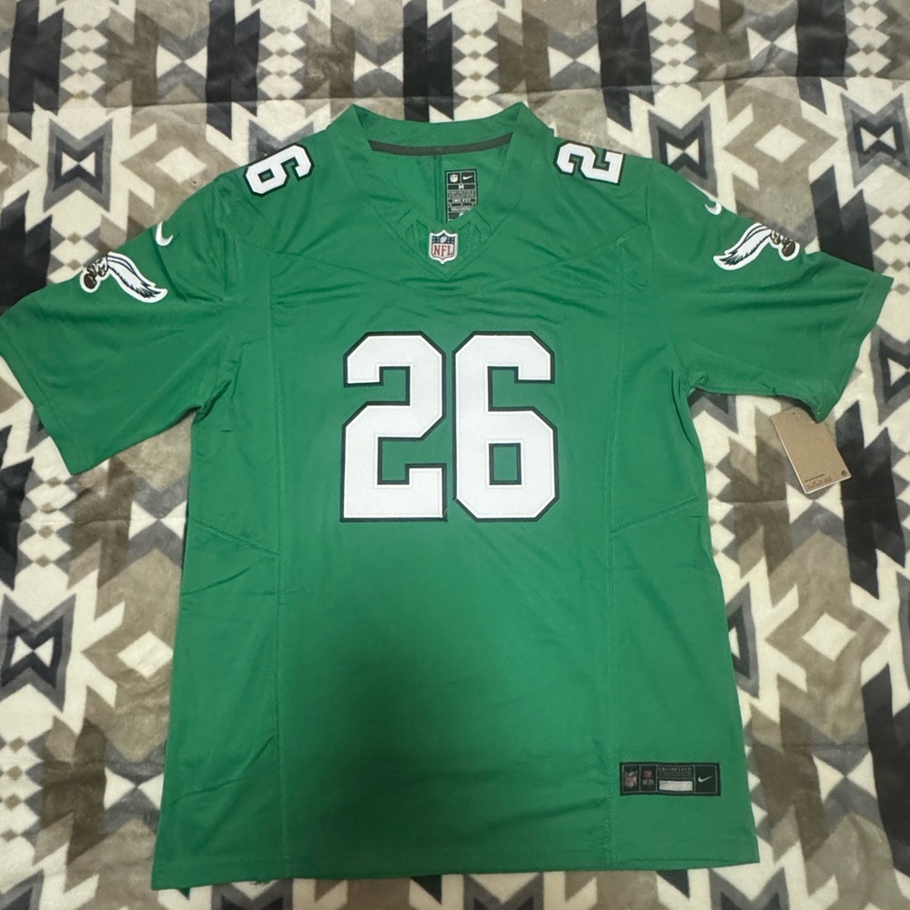 Saquon Barkley Philadelphia Eagles Stitched Kelly Green Jersey